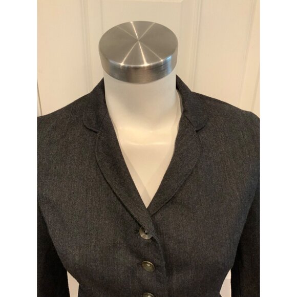Rag & Bone Gray Wool Blend Blazer W/ 3/4 Sleeves, Size 2 (US) - Picture 2 of 7